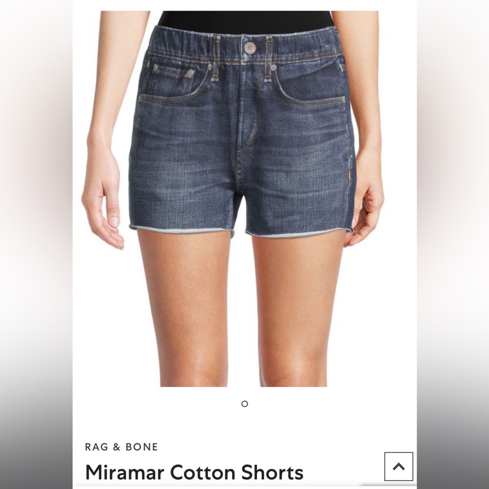 Rag and bone printed denim, cotton shorts